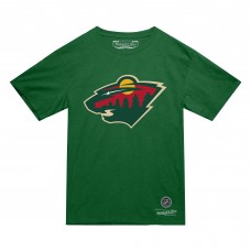 Футболка Minnesota Wild Mitchell & Ness Green Heritage