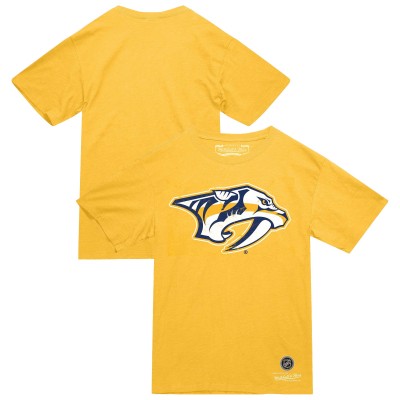 Nashville Predators Mitchell & Ness Gold Heritage T-Shirt