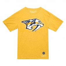 Nashville Predators Mitchell & Ness Gold Heritage T-Shirt
