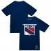 New York Rangers Mitchell & Ness Navy Heritage T-Shirt