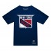 New York Rangers Mitchell & Ness Navy Heritage T-Shirt