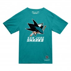 Футболка San Jose Sharks Mitchell & Ness Teal Heritage