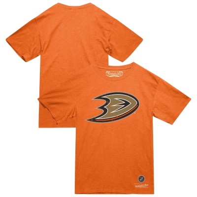 Футболка Anaheim Ducks Mitchell & Ness Orange Heritage