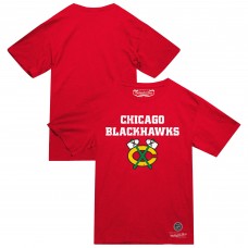 Футболка Chicago Blackhawks Mitchell & Ness Red Heritage Футболка Chicago Blackhawks Mitchell & Ness Red Heritage
