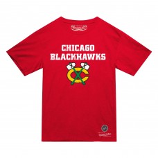 Футболка Chicago Blackhawks Mitchell & Ness Red Heritage Футболка Chicago Blackhawks Mitchell & Ness Red Heritage