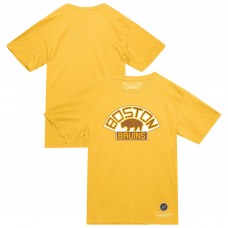 Футболка Boston Bruins Mitchell & Ness Gold Heritage