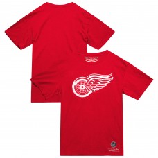 Detroit Red Wings Mitchell & Ness Red Heritage T-Shirt