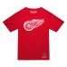 Detroit Red Wings Mitchell & Ness Red Heritage T-Shirt