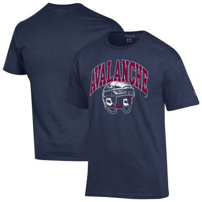 Colorado Avalanche Champion Navy Helmet T-Shirt