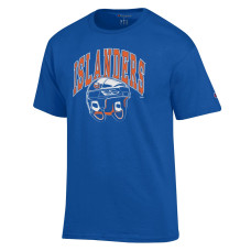 New York Islanders Champion Royal Helmet T-Shirt