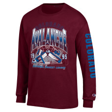 Colorado Avalanche Champion Burgundy Long Sleeve Jersey T-Shirt Colorado Avalanche Champion Burgundy Long Sleeve Jersey T-Shirt
