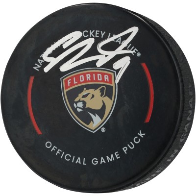 Sam Bennett Florida Panthers Autographed Fanatics Authentic Official Game Puck