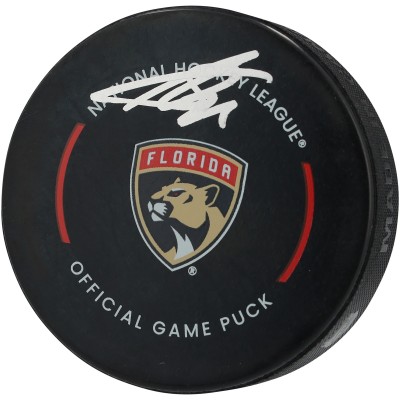 Sergei Bobrovsky Florida Panthers Autographed Fanatics Authentic Official Game Puck
