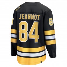 Джерси Boston Bruins Tanner Jeannot Fanatics Black Home Breakaway