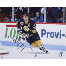 Ray Bourque Boston Bruins Autographed Fanatics Authentic 16 x 20 Black Jersey Skating Photograph with Multiple Inscriptions - Limited Edition of 10