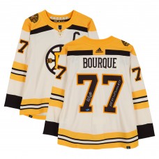 Ray Bourque Boston Bruins Autographed Fanatics Authentic 100th Anniversary Season Cream Alternate adidas Jersey with Multiple Inscriptions - Limited Edition of 10