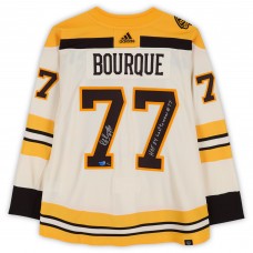 Ray Bourque Boston Bruins Autographed Fanatics Authentic 100th Anniversary Season Cream Alternate adidas Jersey with Multiple Inscriptions - Limited Edition of 10