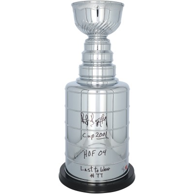 Ray Bourque Colorado Avalanche Autographed Fanatics Authentic 2 Replica Stanley Cup with Multiple Inscriptions - Limited Edition #5/5