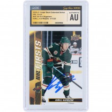 Kirill Kaprizov Minnesota Wild Autographed 2020-21 Upper Deck Extended Series NHL First #NF-28 CGC Authenticated Rookie Card