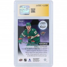 Kirill Kaprizov Minnesota Wild Autographed 2022-23 Upper Deck Synergy Light Up The Night Blue #LN-KK #/399 CGC Authenticated Card