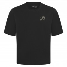 Футболка Tampa Bay Lightning Levelwear Black Copper Oversized Luxe Signature Knit Футболка Tampa Bay Lightning Levelwear Black Copper Oversized Luxe Signature Knit