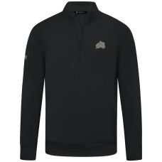 Colorado Avalanche Levelwear Black Copper Upright Quarter-Zip Pullover Colorado Avalanche Levelwear Black Copper Upright Quarter-Zip Pullover