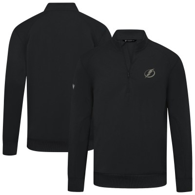 Tampa Bay Lightning Levelwear Black Copper Upright Quarter-Zip Pullover