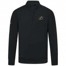 Tampa Bay Lightning Levelwear Black Copper Upright Quarter-Zip Pullover