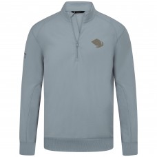 Utah Mammoth Levelwear Gray Copper Upright Quarter-Zip Pullover