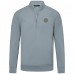 Edmonton Oilers Levelwear Gray Copper Upright Quarter-Zip Pullover
