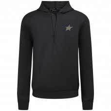 Dallas Stars Levelwear Black Technic Quarter-Zip Pullover Hoodie
