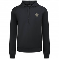 Толстовка Toronto Maple Leafs Levelwear Black Technic Quarter-Zip