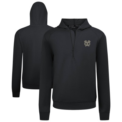 Толстовка Chicago Blackhawks Levelwear Black Technic Quarter-Zip