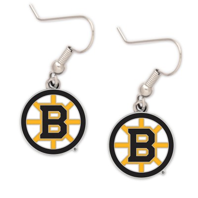 Boston Bruins WinCraft Logo Dangle Earrings