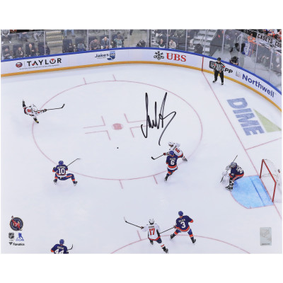 Фото с автографом Alexander Ovechkin Washington Capitals Fanatics Authentic 16 x 20 895th Goal Overhead Shooting