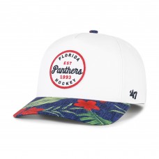 Бейсболка Florida Panthers 47 White/Navy 2026 NHL Winter Classic Bahama Floral Hitch