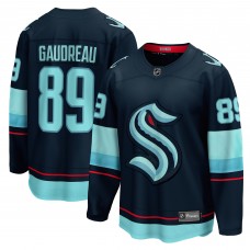 Джерси Seattle Kraken Frederick Gaudreau Fanatics Deep Sea Blue Home Breakaway