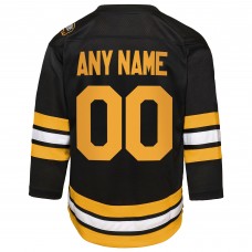 Подростковая Boston Bruins Black Home Custom Replica Jersey