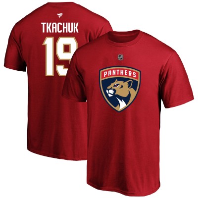 Футболка Florida Panthers Matthew Tkachuk Fanatics Red Big &Tall Name & Number