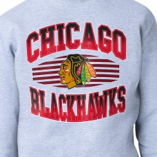 Кофта Chicago Blackhawks Starter Gray Team Grit Graphic Fleece Кофта Chicago Blackhawks Starter Gray Team Grit Graphic Fleece