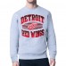 Detroit Red Wings Starter Gray Team Grit Graphic Fleece Pullover Sweatshirt