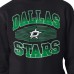 Dallas Stars Starter Black Team Grit Graphic Fleece Pullover Sweatshirt