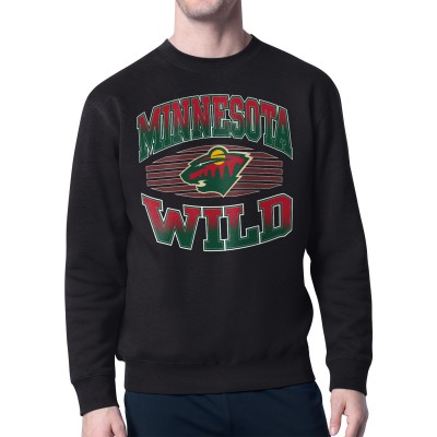 Кофта Minnesota Wild Starter Black Team Grit Graphic Fleece