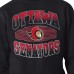 Ottawa Senators Starter Black Team Grit Graphic Fleece Pullover Sweatshirt