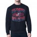 Columbus Blue Jackets Starter Navy Team Grit Graphic Fleece Pullover Sweatshirt