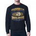 Nashville Predators Starter Navy Team Grit Graphic Fleece Pullover Sweatshirt