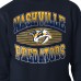 Nashville Predators Starter Navy Team Grit Graphic Fleece Pullover Sweatshirt