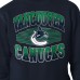 Vancouver Canucks Starter Navy Team Grit Graphic Fleece Pullover Sweatshirt
