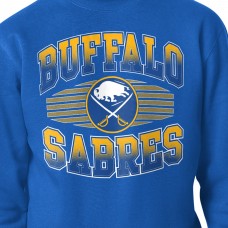 Buffalo Sabres Starter Royal Team Grit Graphic Fleece Pullover Sweatshirt