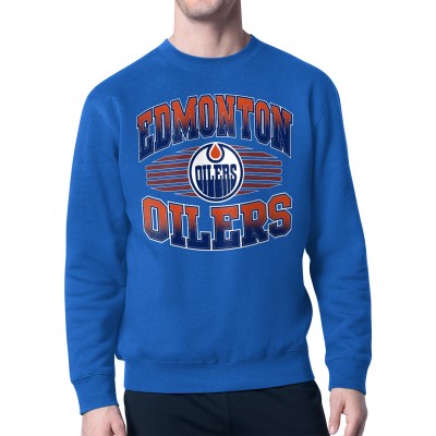 Кофта Edmonton Oilers Starter Royal Team Grit Graphic Fleece